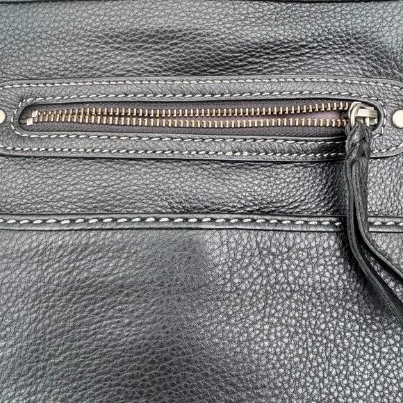 The Sak Laurel Purse Black Pebbled Leather Crossbody Classic Travel Casual - Picture 5 of 9